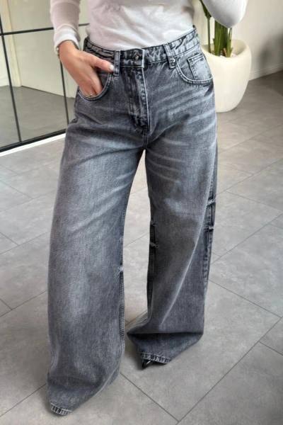 ANTRASİT ELEPHANT LEG JEAN