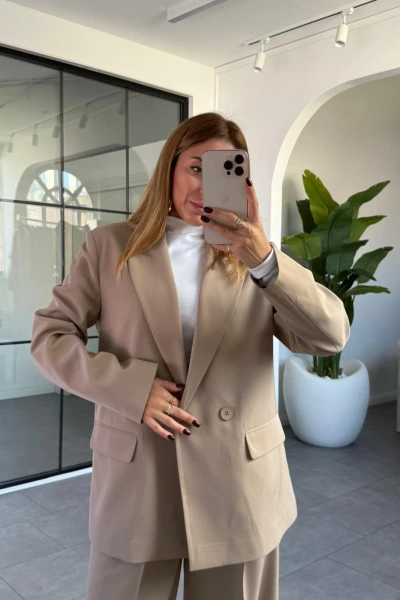 BEJ BLAZER CEKET
