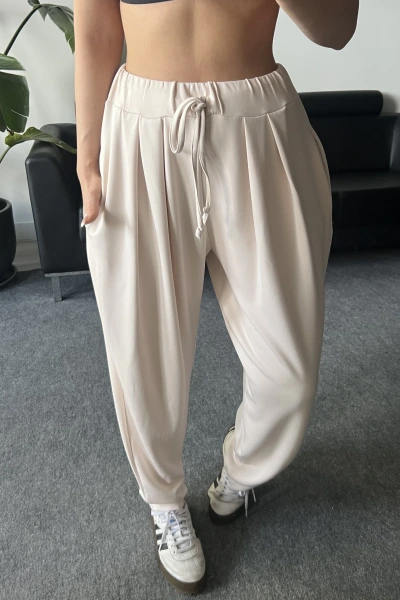 Bej Şalvar Model Modal Pantolon