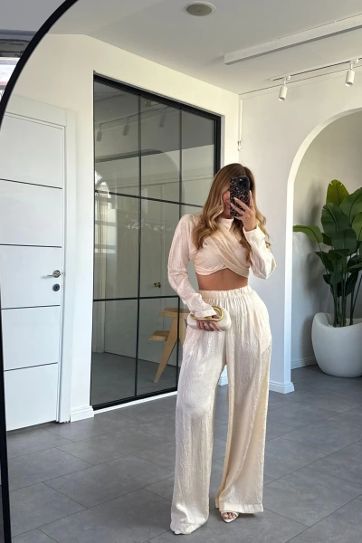 BEJ UZUN KOL CROP TAKIM