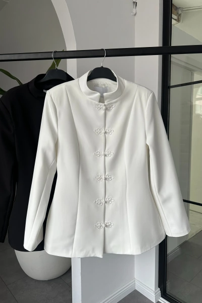 BEYAZ NAPOLYON CEKET 8788