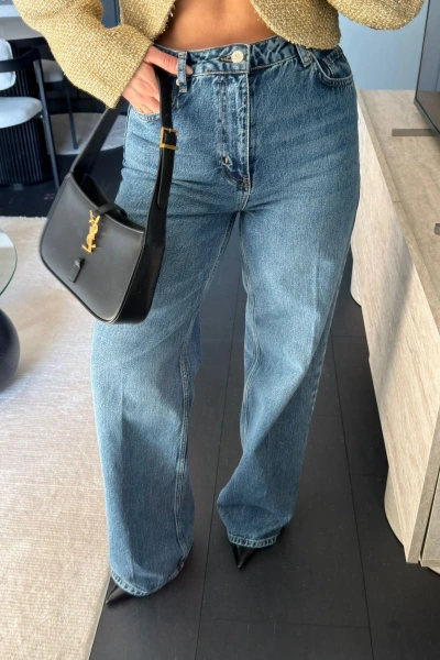 BLUE WIDE LEG JEAN
