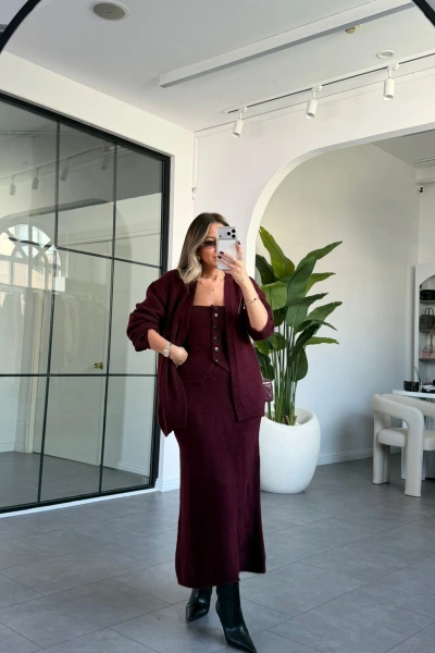 BORDO 3LÜ TRİKO TAKIM