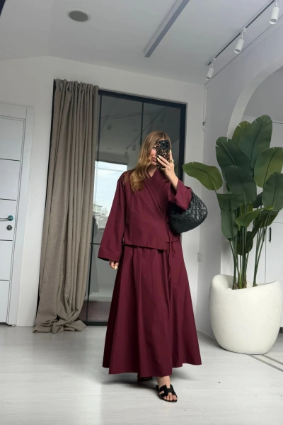 BORDO BAĞLAMA DETAYLI ETEK TAKIM