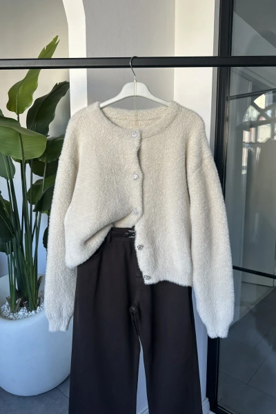 EKRU SAKALLI KALP DÜĞMELİ HIRKA