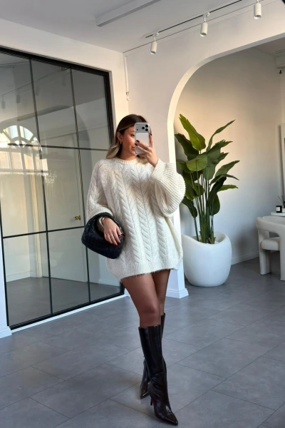 EKRU IŞILTILI SALAŞ KAZAK