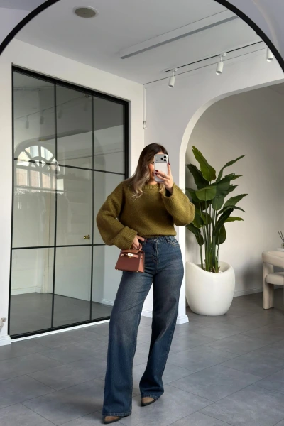 ESKİTME WİDE LEG JEAN