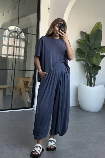 İNDİGO ŞALVAR MODEL MODAL TAKIM