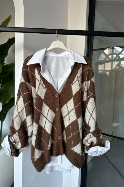 KAHVE BAKLAVA DESEN HIRKA