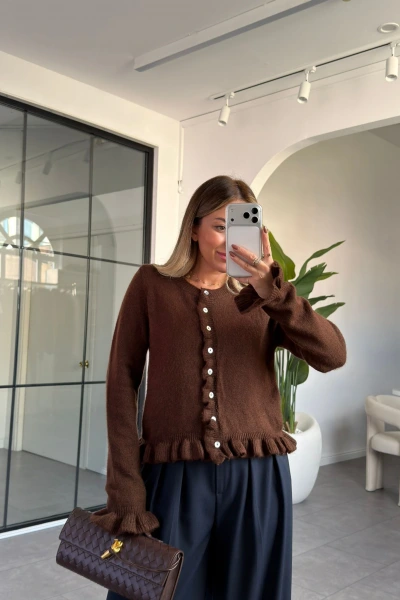 KAHVE FIRFIR DETAYLI HIRKA