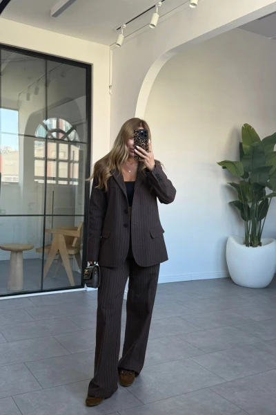 KAHVE LETONYA PANTOLON TAKIM