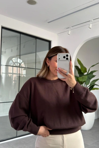 KAHVERENGİ KORSPAN KAZAK