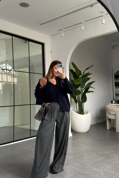 LACİVERT TRİKO ATLET HIRKA TAKIM