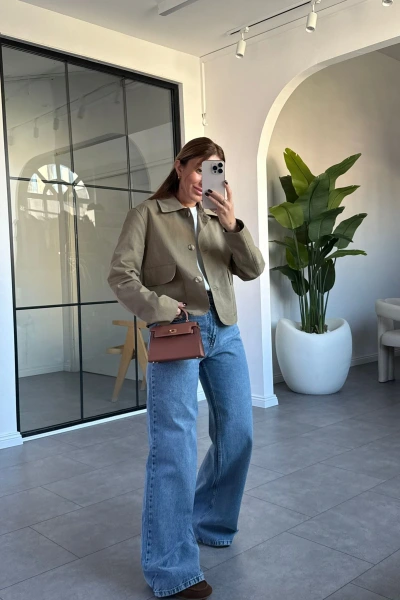 MAVİ BOL PAÇA JEAN