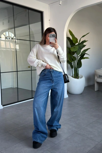 MAVİ WİDE LEG JEAN