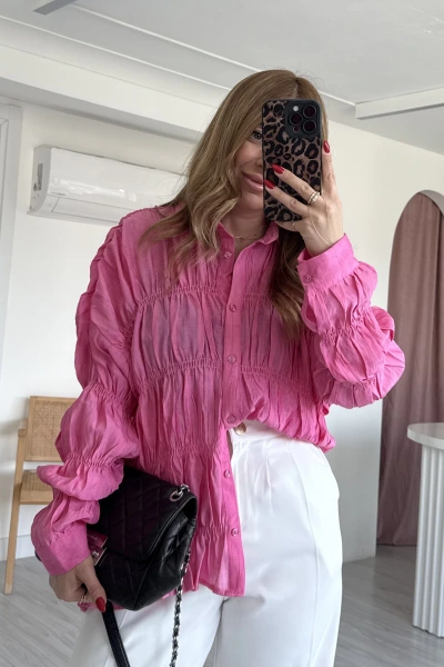 Pembe Gipeli Gömlek