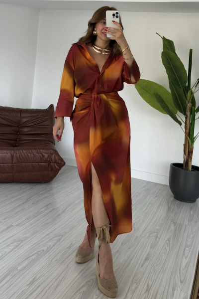 Renkli Orjinal Marka Gömlek Takım