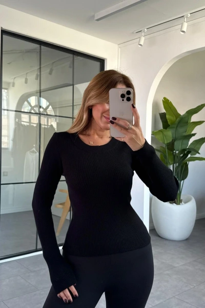 SİYAH UZUN KOL FİTİLLİ BASİC