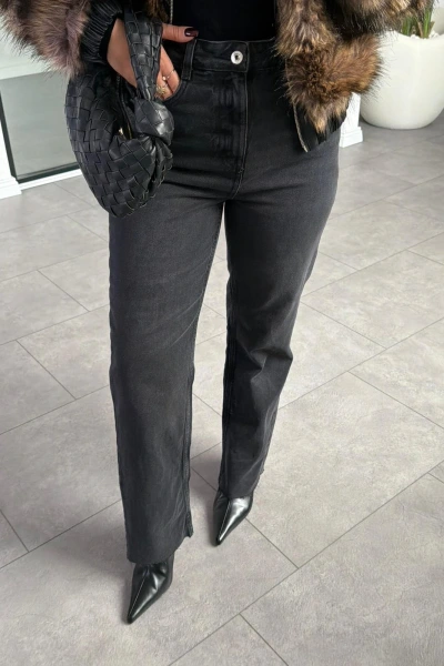 SİYAH KESİK PAÇA ORİJİNAL MARKA JEAN