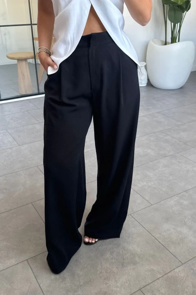 SİYAH PARİS TEK PİLİ PANTOLON