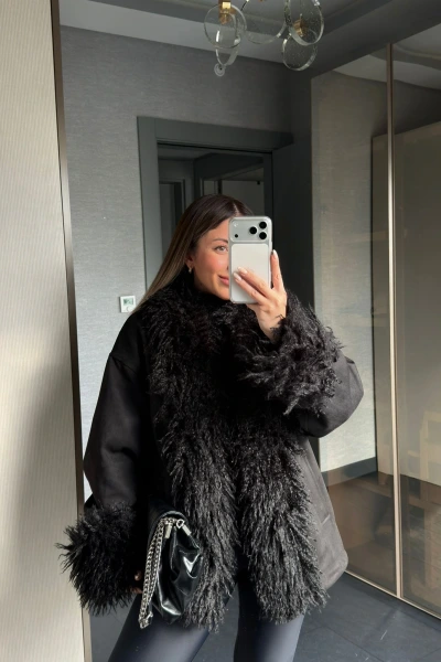 SİYAH RAVENNA PREMİUM SÜET MONT