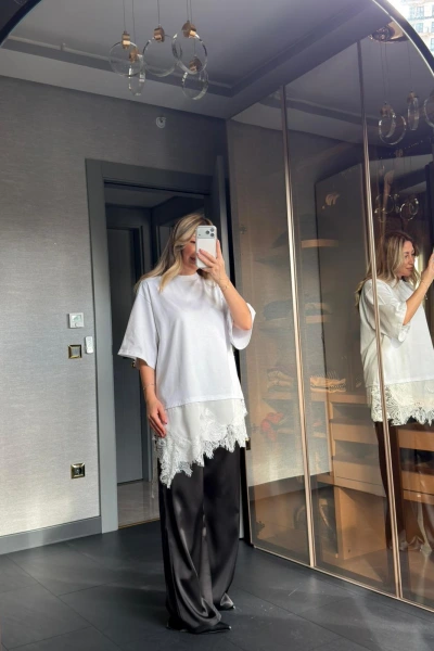 SİYAH SATEN PANTOLON