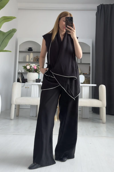 Siyah Şeritli Orjinal Marka Takım