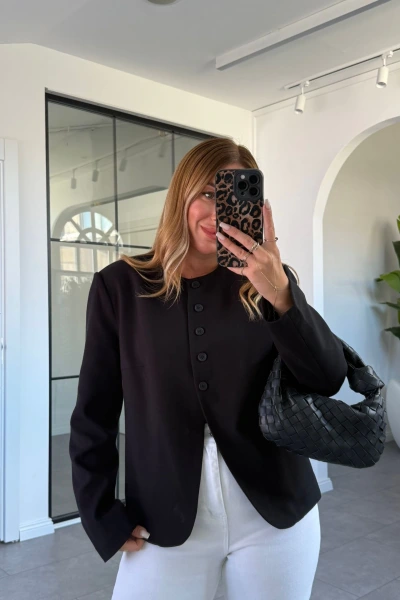 SİYAH VATKALI CEKET