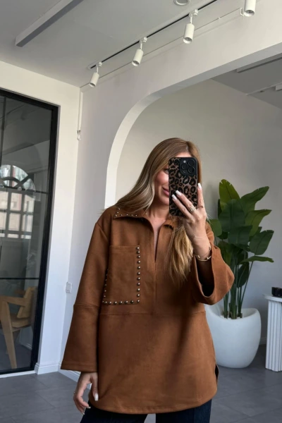 TABA ZIMBA DETAYLI BLUZ