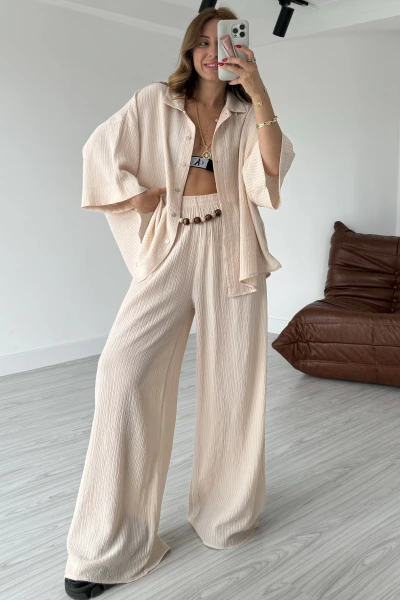 Taş Aksesuar Detaylı Bürümcük Takım