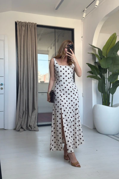 TAŞ PUANTİYELİ ASKILI ELBİSE