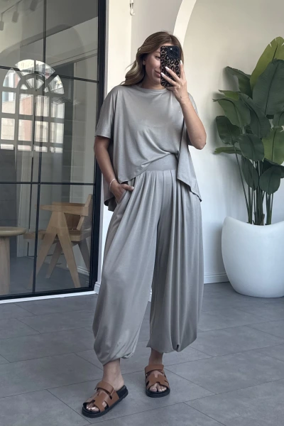 VİZON ŞALVAR MODEL MODAL TAKIM