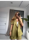 YEŞIL TEK DÜĞME ŞORT TAKIM
