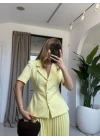 SARI PİLELİ ETEK TAKIM
