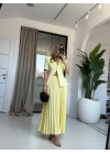 SARI PİLELİ ETEK TAKIM