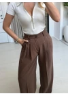 BEYAZ FERMUARLI T-SHİRT