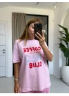 PEMBE COFFE T-SHİRT