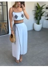 HENNA NAKIŞLI ETEKLİ CROP TAKIM