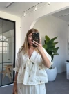 NAKIŞLI POPLİN ETEKLİ TAKIM