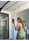 HAKİ SIRT DEKOLTELİ TAKIM