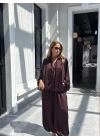 BORDO ŞALVAR MODEL SATEN PANTOLON