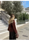KAHVERENGİ YUMOŞ DOKULU KAŞMİR KAZAK