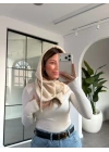 KREM DÜĞME DETAY BALACLAVA ŞAPKA