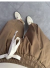 CAMEL PAÇA KATLAMALI PANTOLON