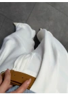 BEYAZ KÖPRÜ DETAY KEMERLİ PANTOLON