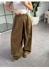 HAKİ KUŞAKLI PANTOLON