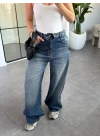 TİNT BEL DETAYLI WIDE LEG JEAN 8185