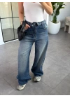 TİNT BEL DETAYLI WIDE LEG JEAN 8185