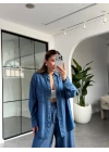 MAVİ TENCEL DENİM GÖMLEK PANTOLON TAKIM