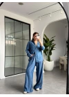 MAVİ TENCEL DENİM GÖMLEK PANTOLON TAKIM
